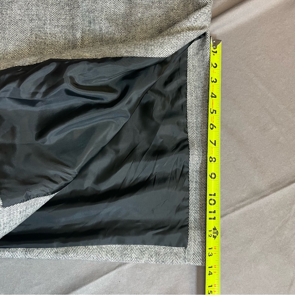 Old Navy black & white Herringbone midi coat XL - Picture 12 of 12